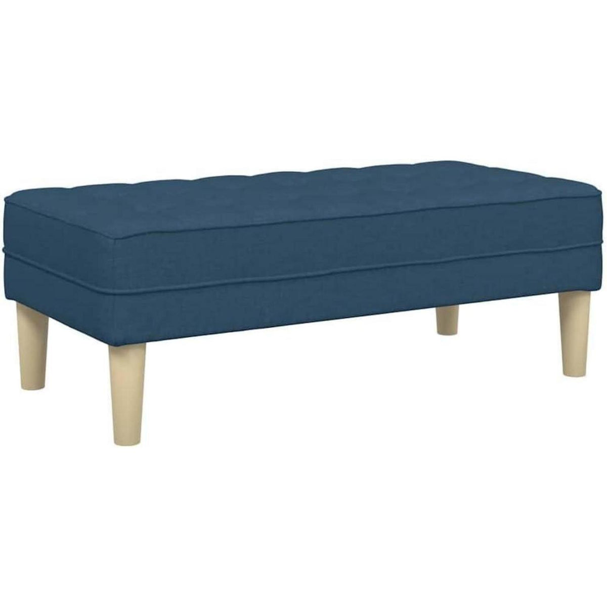 Blaues L-förmiges Ecksofa mit Stoffbezug 173x131x67cm