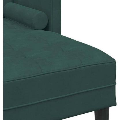 Dunkelgrünes Ecksofa Samt 173x131x67cm – Modernes Sofa Set