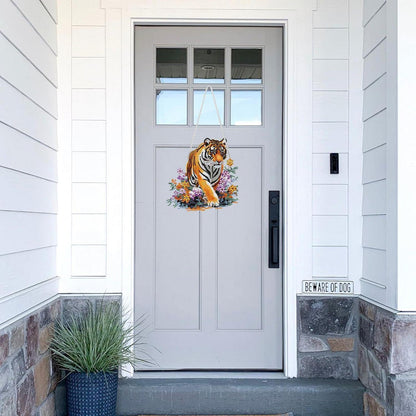 5D Diamantmalerei Fensterbild Tiger Grün Suncatcher Bausatz