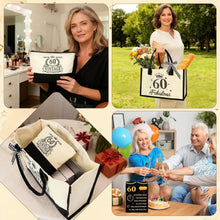 60. Geburtstag Geschenkset Vintage Canvas für Frauen