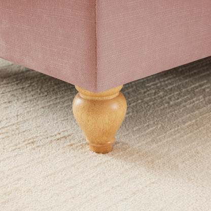 Modulares Sofa 3-Sitzer & 2-Sitzer mit Rüschenschürze, Rosa