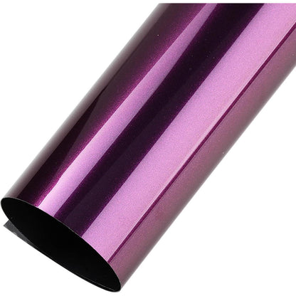 Lila Glänzende Autofolie mit Schimmer (30x152cm)