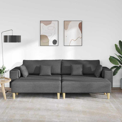 Ecksofa mit Schlaffunktion Dunkelgrau, 250x188 cm