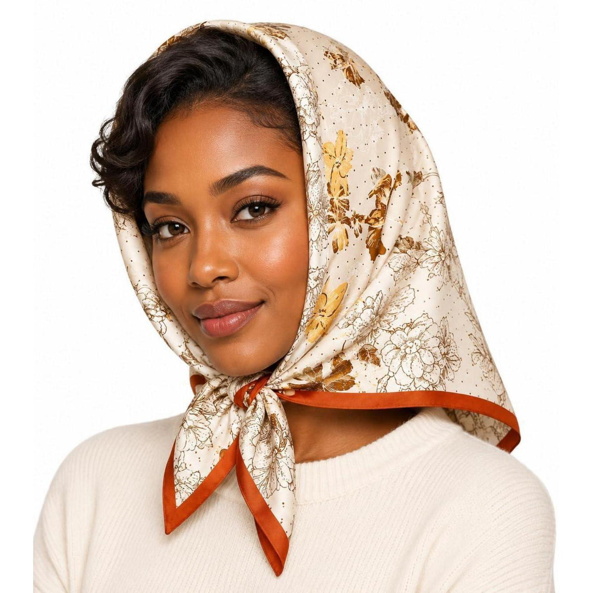 Satin Tuch 70x70 cm Damen Seidenoptik Halstuch Kopftuch Geschenk