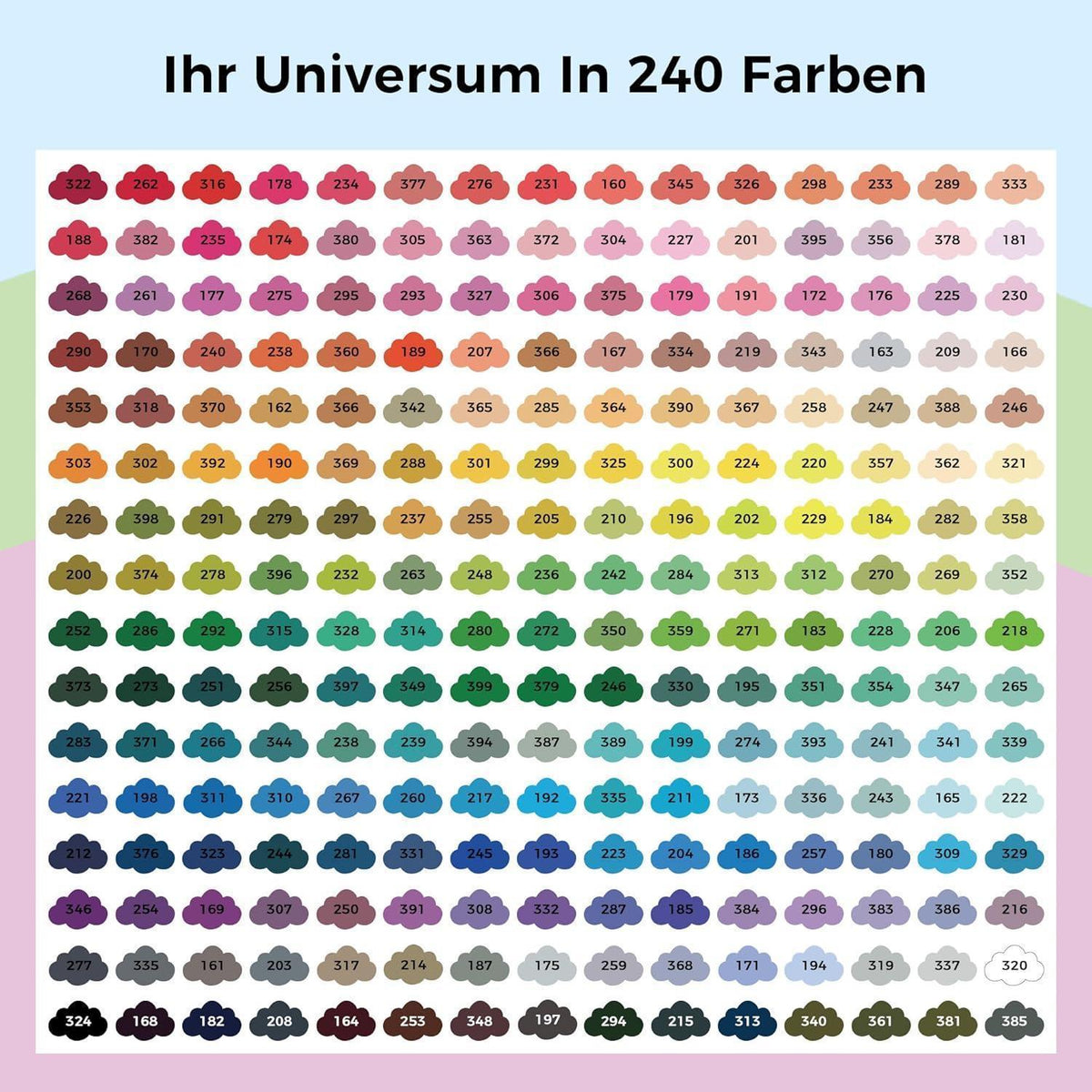 Acrylmarker Set 240 Farben mit Pinselspitze – Mega Künstler-Set