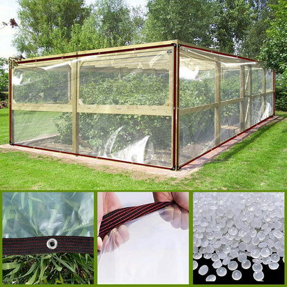 Transparente Plane mit Ösen 1.5x2m wasserdicht