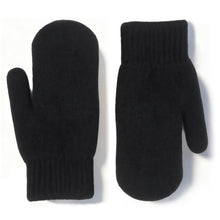 Warme Winterhandschuhe Unisex aus Fleece, Einheitsgröße Schwarz
