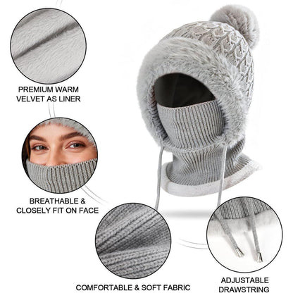Winter Sturmhaube Damen Fleece 3in1 – Warm & Vielseitig