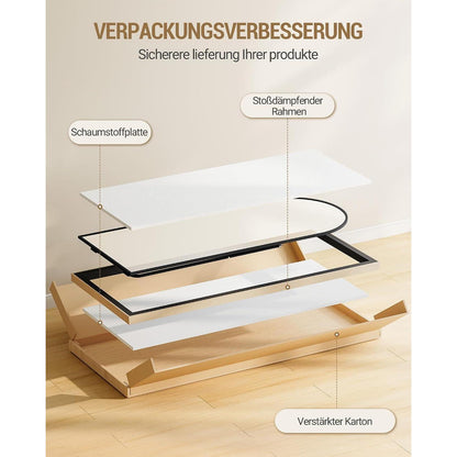 Ganzkörperspiegel Bogenförmig, 170x76cm, Schwarz – Stand- & Wandspiegel