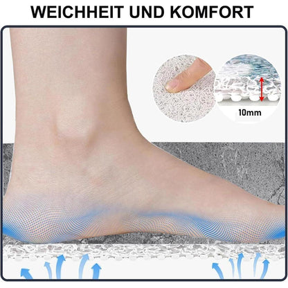Rutschfeste Duschmatte 100x150 cm mit Ablaufloch