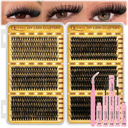 Wimpern-Extensions Set 10-18mm | Lash Kit mit Kleber & Pinzette