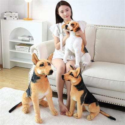 Lebensechter Plüschhund Deutsche Schäferhunde 50cm