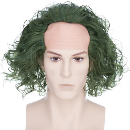 Dunkelgrüne Glatze Perücke – Cosplay & Halloween Kostüm