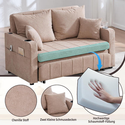 Zweisitzer Sofa mit Schlaffunktion & Aufbewahrung