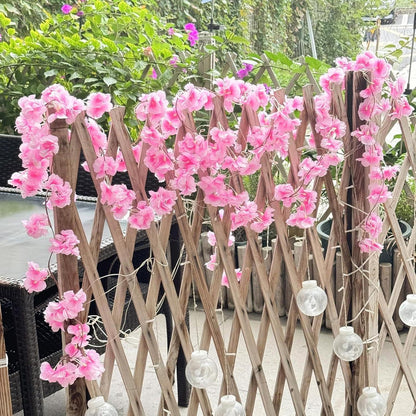 4x 1,8m Kirschblüten Girlande Rosa Deko für Hochzeit & Garten