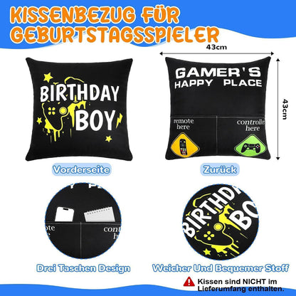 Gamer Geschenkset 16 Jahre | Geburtstagsgeschenk Junge mit Becher & Kissen