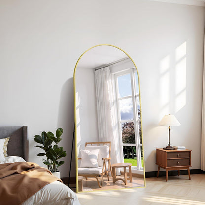 Ganzkörperspiegel Gold, 180x86cm – Stehend, Hängend, Anlehnbar