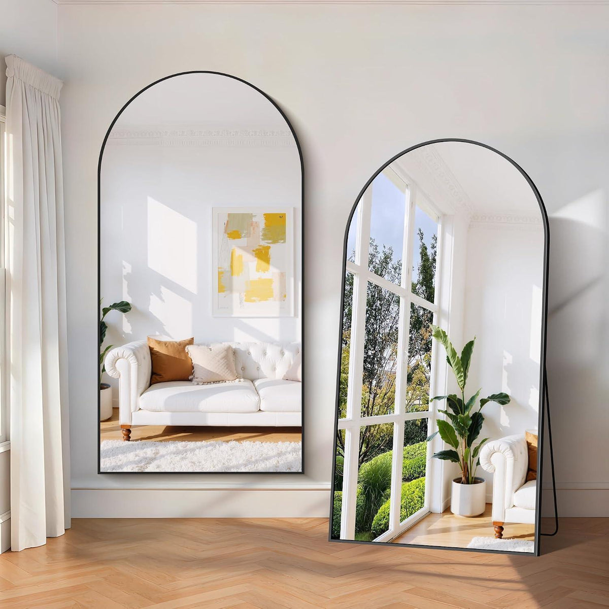 Großer Ganzkörperspiegel 198x101cm – Stehend, Hängend, Modern