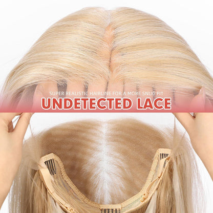 22 Zoll Lange Gerade Blond Lace Front Perücke – Glueless & Vielseitig