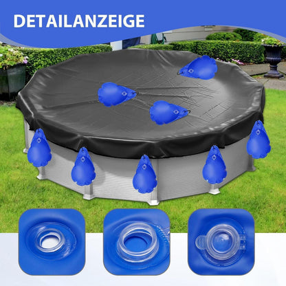 12 Poolabdeckungs-Gewichte mit Haken – Sturm- & Winterfest