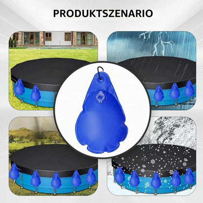 12 Poolabdeckungs-Gewichte mit Haken – Sturm- & Winterfest