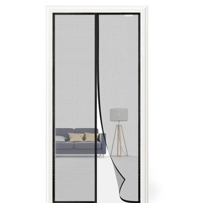 Fliegengitter Tür 90x190 cm – Magnet, Bohrenfrei & Haustierfreundlich