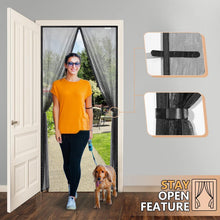 Fliegengitter Tür 85x190 cm – Magnet, Bohren Frei, Für Balkon & Terrasse