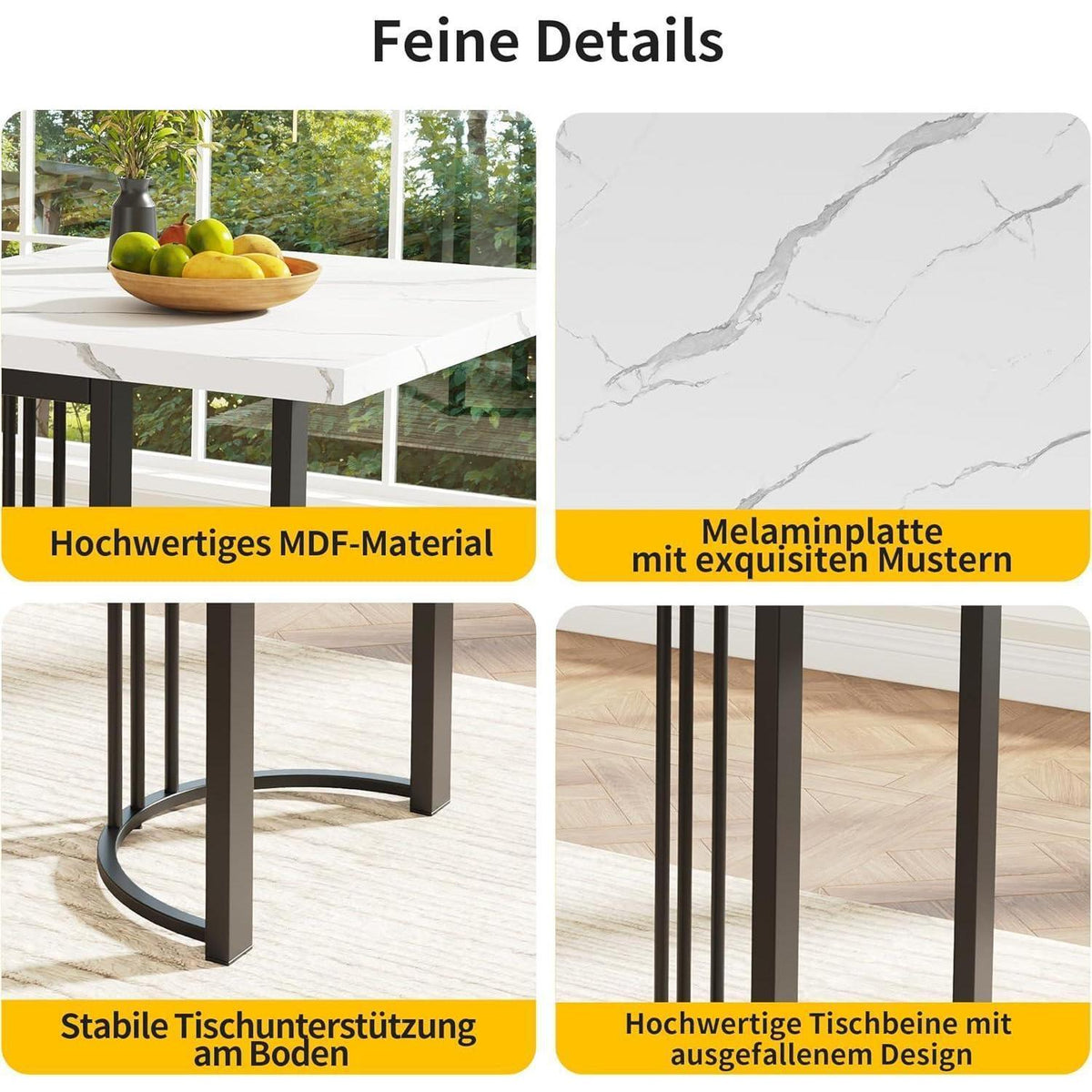 Ausziehbarer Esstisch Weiß 140-179,5 cm – Modern & Vielseitig