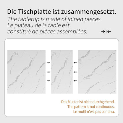 Ausziehbarer Esstisch Weiß 140-179,5 cm – Modern & Vielseitig