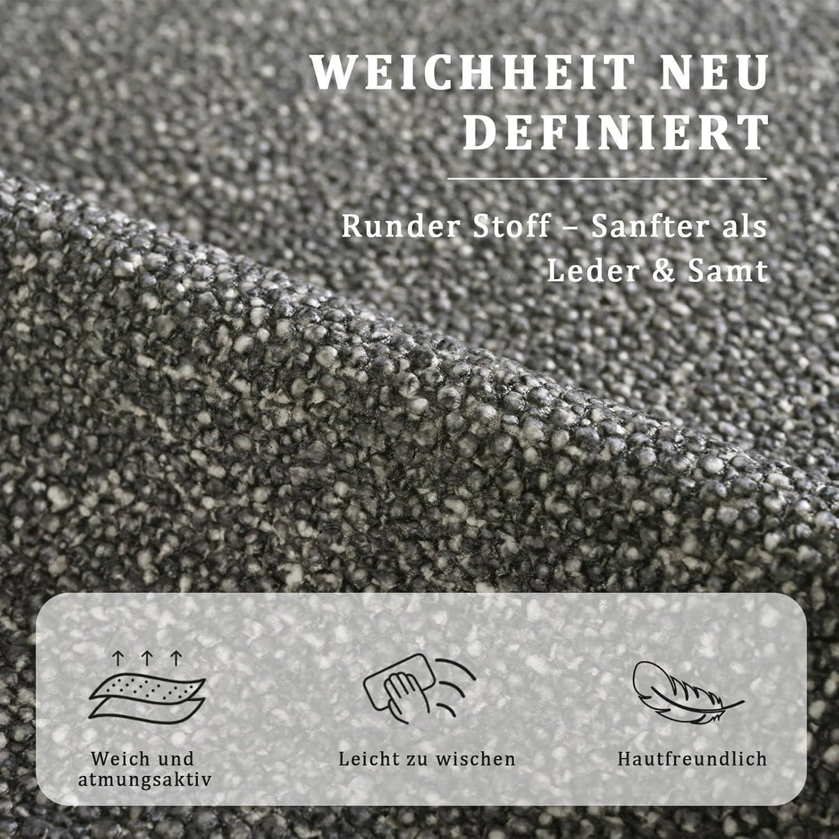 Moderner Esszimmerstuhl Set 4er – Schwarz-Weißer Samtstuhl mit verstellbaren Füßen