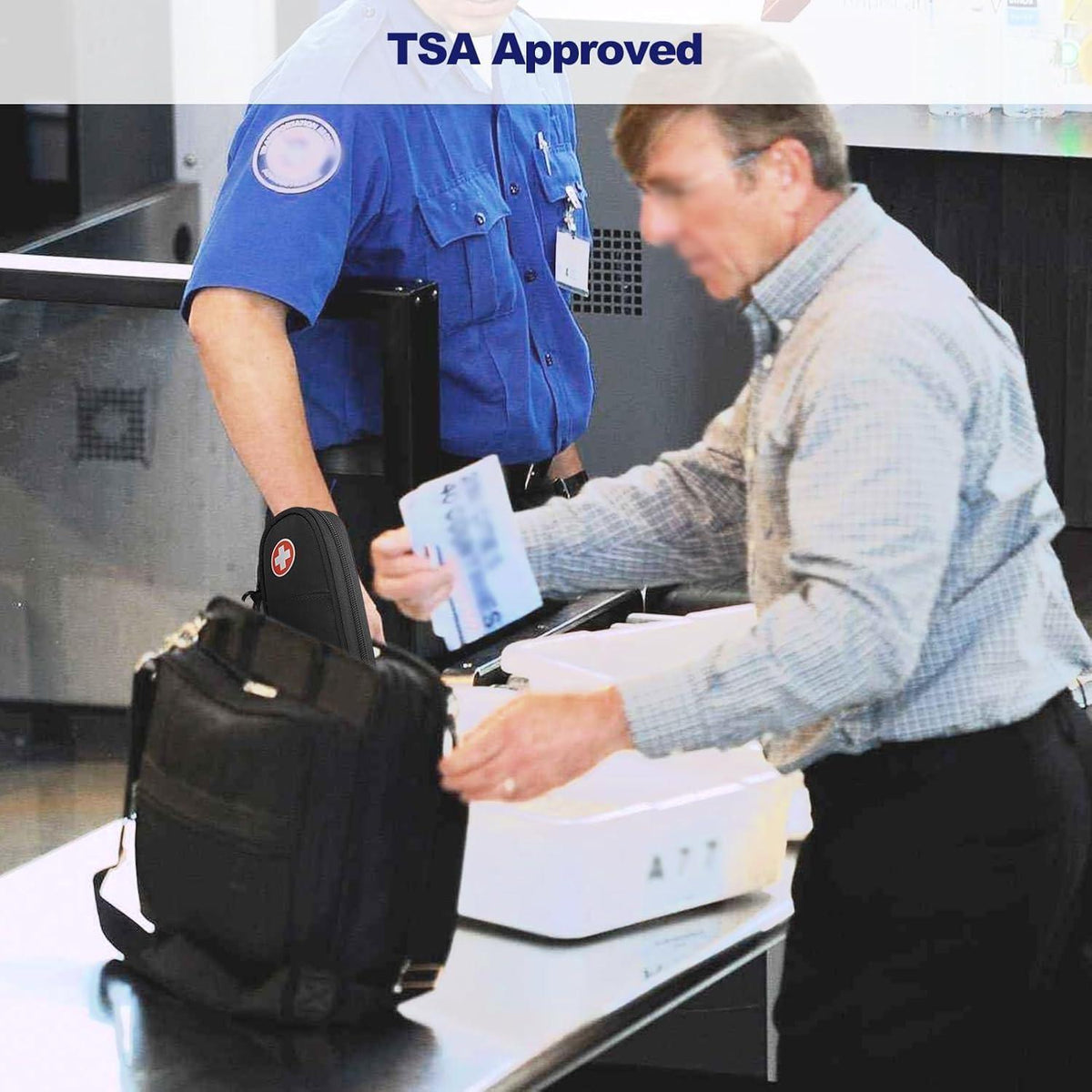 Insulin Kühltasche mit Kühlakkus – TSA Diabetiker Tasche Schwarz