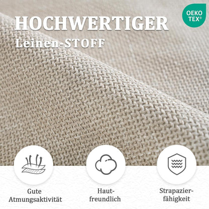Drehbarer Esszimmerstuhl mit Armlehnen – Beige, 360° & Hochlehnig