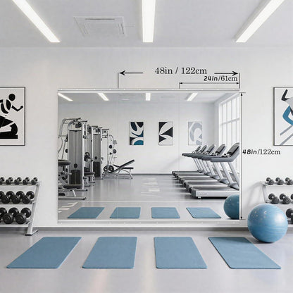 2x Ganzkörperspiegel 122x61cm – Fitness, Yoga & Wandmontage