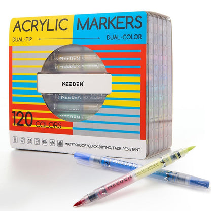 Acrylmarker Pinselspitze 120 Farben – Vielseitige Kunststifte