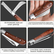 Gartenmesser 2-fach mit Okuliermesser für Veredelung & Beschneiden