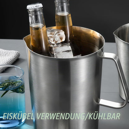 1500ml Edelstahl Messbecher mit Griff & Tropfschutz