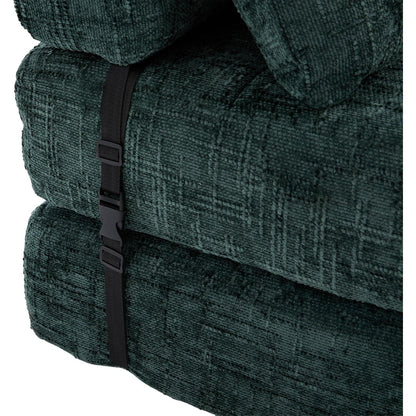 Klappbares Schlafsofa Smaragd – Komfortables Boneless Sofa ohne Montage