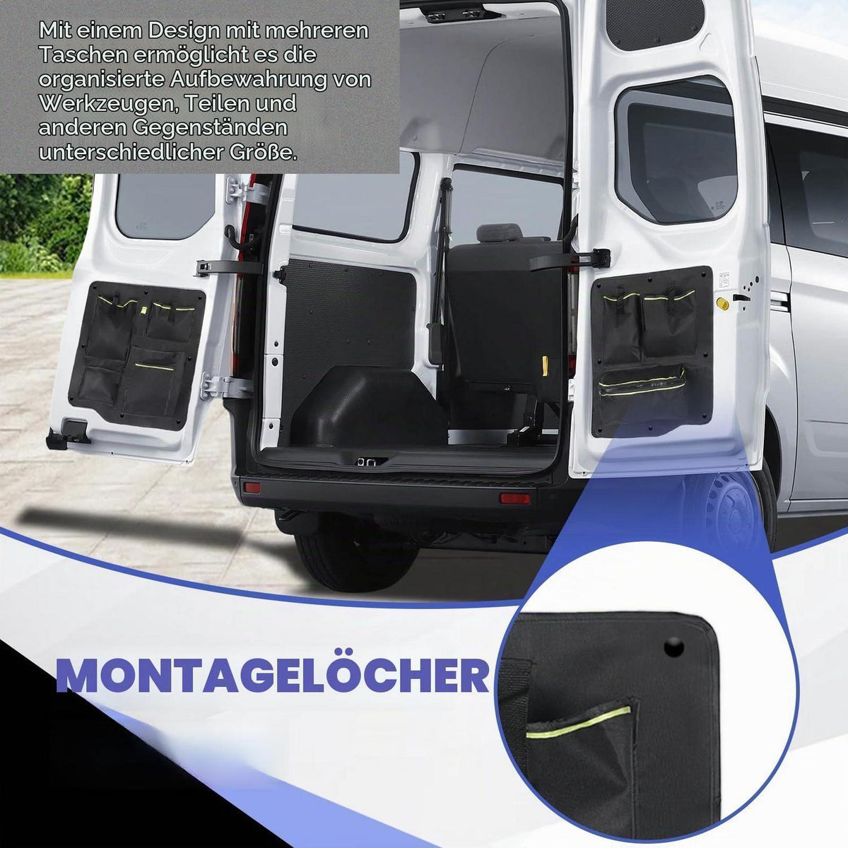 Scheunentor-Organizer für Ford Transit Custom 2012-2023