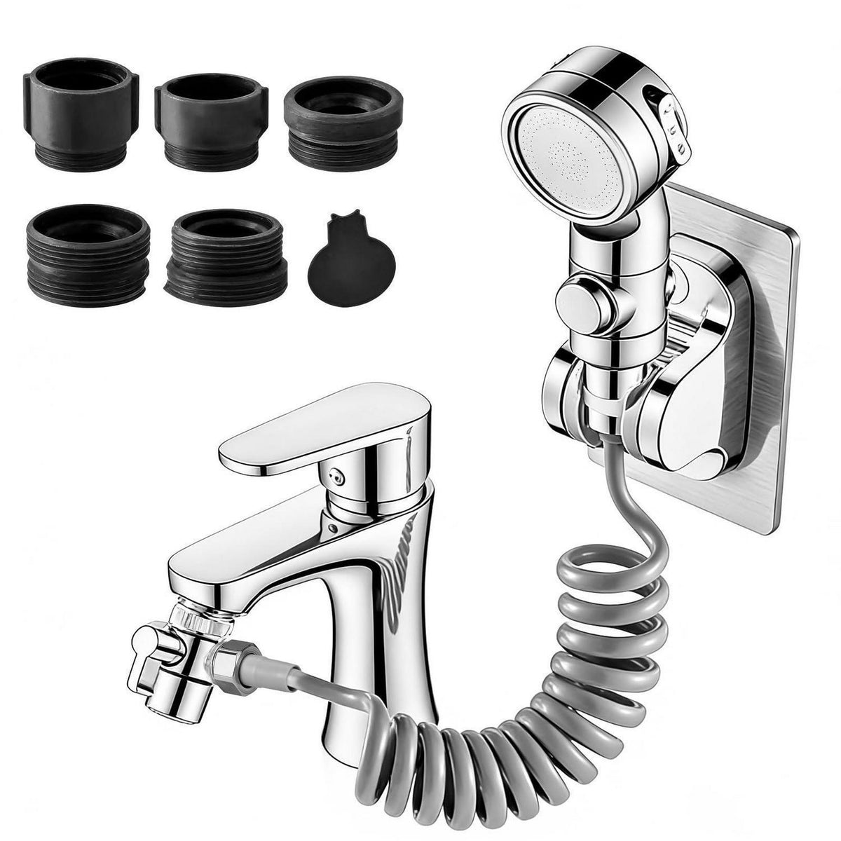Handbrause Waschbecken mit 3m Schlauch & 3 Strahlarten