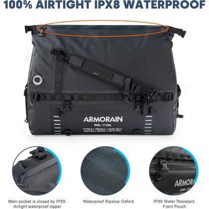 Wasserdichte Reisetasche 90-110L für Motorrad, Auto & Boot