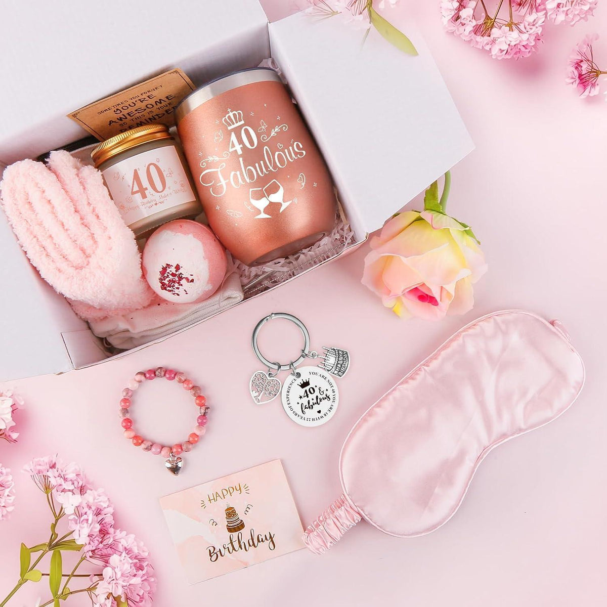 Geschenkset 40. Geburtstag für Frauen – Wellness & Überraschung