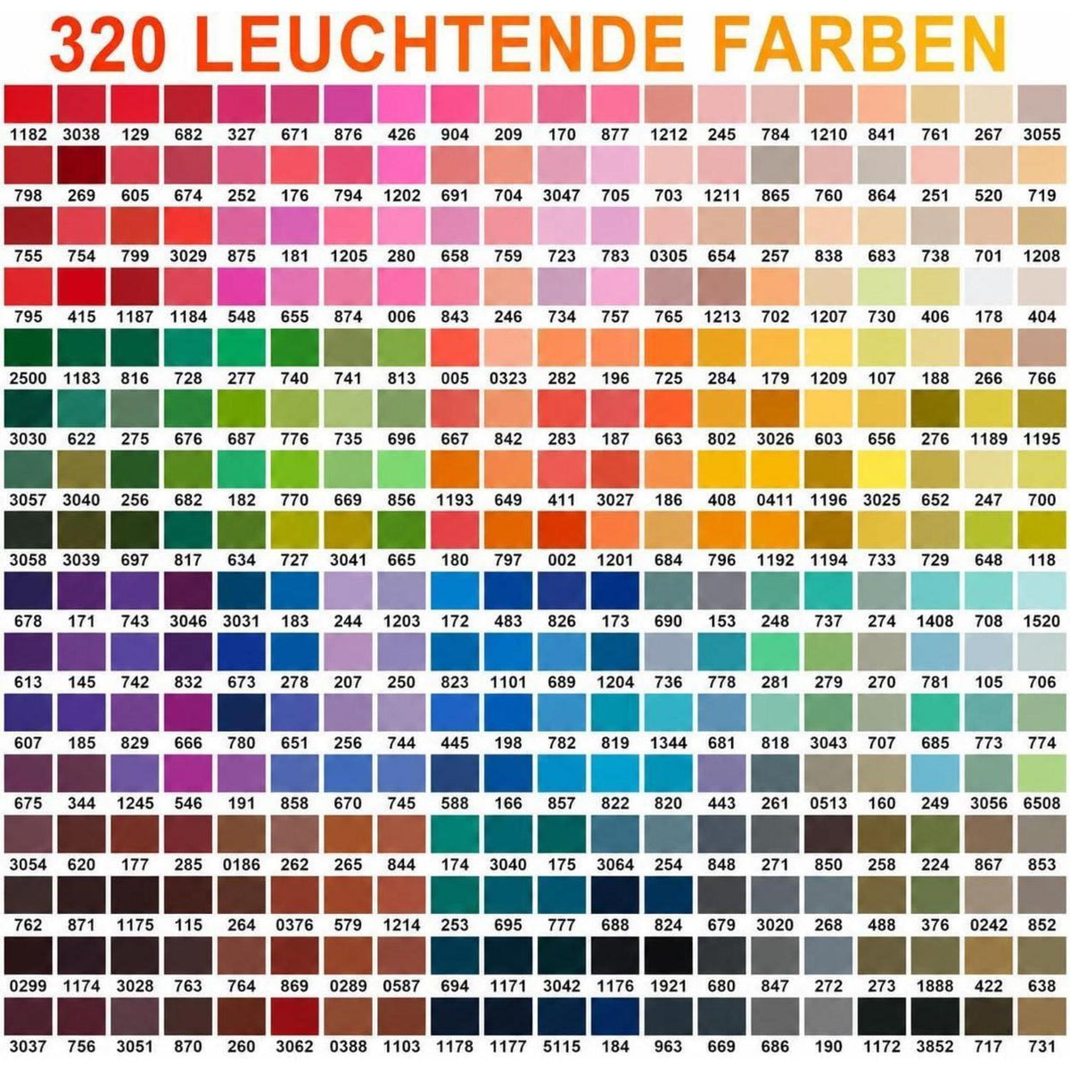 Acrylstifte Set 320 Farben – Deckend & Wasserlöslich