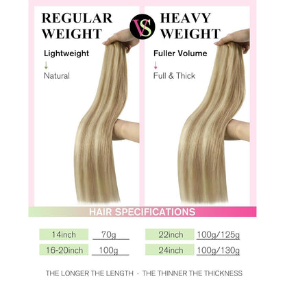 Blond Echthaar Tressen 35cm – Volumenspendend & Langanhaltend