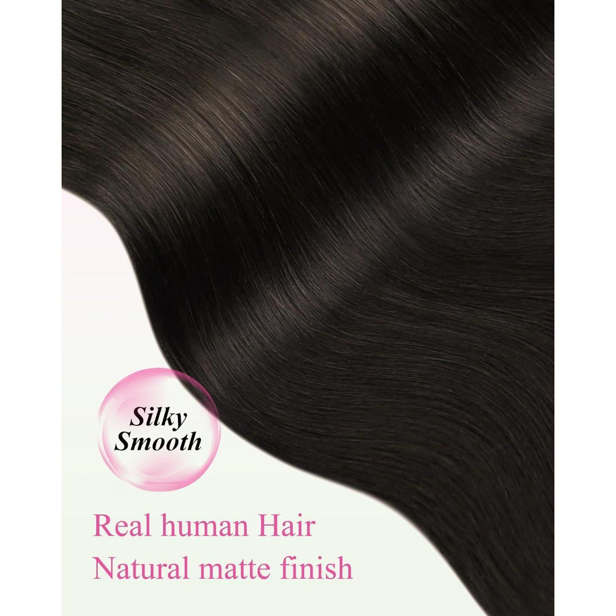 Echthaar Tape-in Extensions Dunkelbraun 35cm 50g