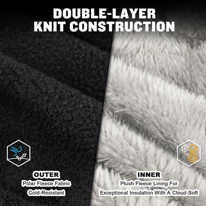 Sturmhaube Winter Mütze Fleece Skimaske für Herren Damen Outdoor