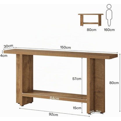 Schmaler Konsolentisch 150cm – Flur, Wohnzimmer, Foyer