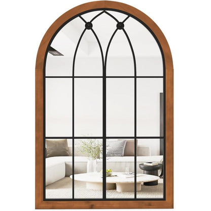 Wandspiegel Fensteroptik 90x60cm Holzrahmen Vintage Spiegel