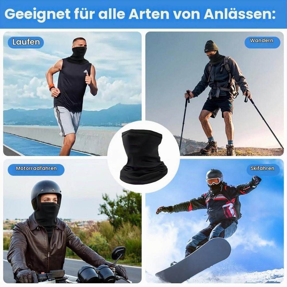 Multifunktionstuch Schlauchschal Herren Damen Winter Sport Outdoor