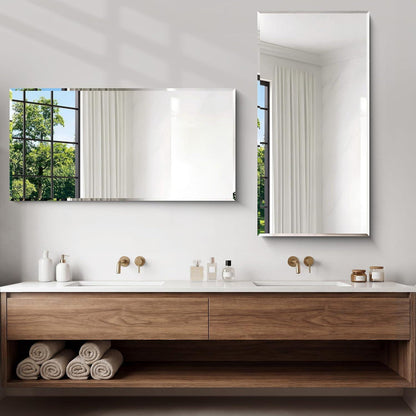 Rahmenloser Wandspiegel Rechteckig 120x60 cm – Modern & Vielseitig