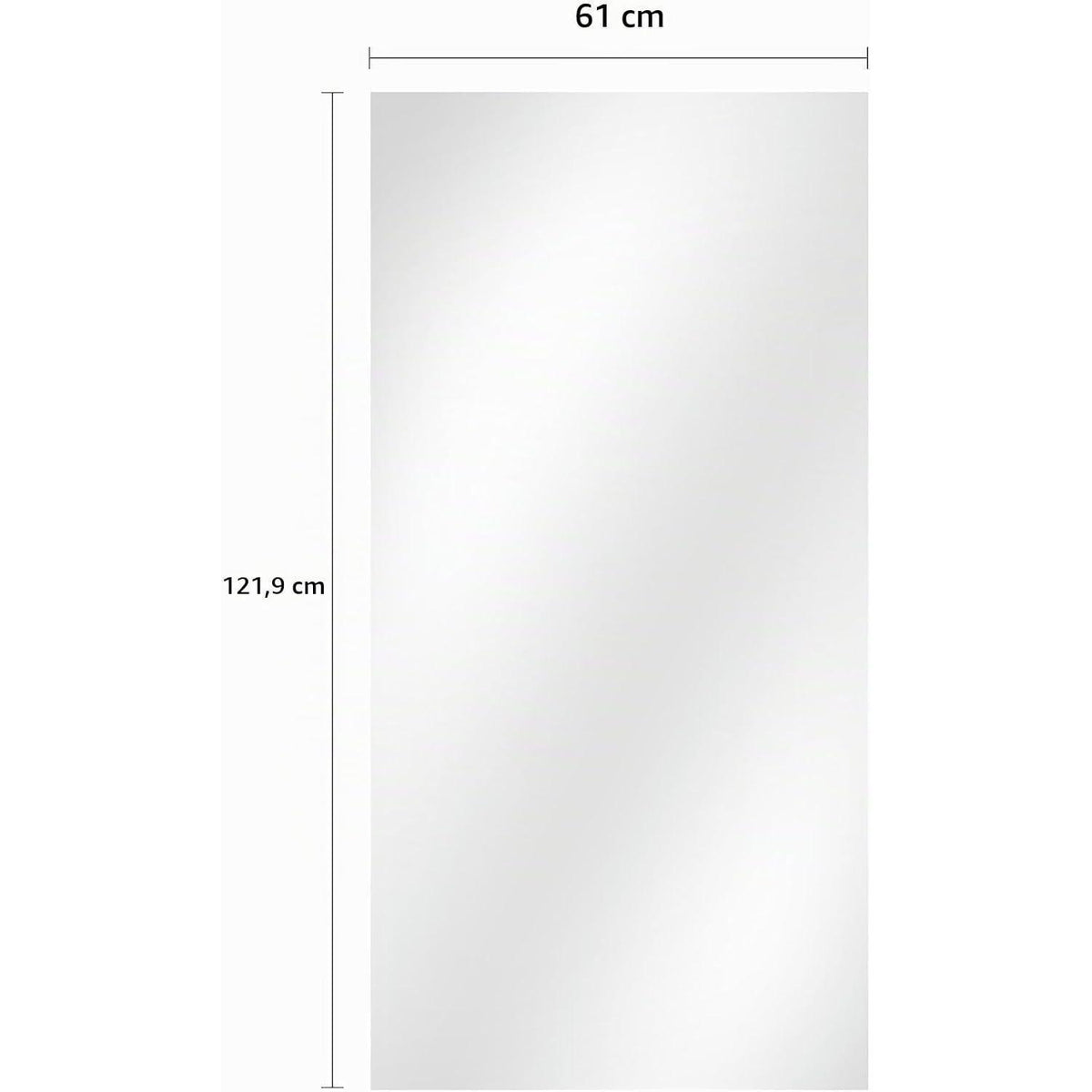 Rahmenloser Wandspiegel Rechteckig 120x60 cm – Modern & Klar